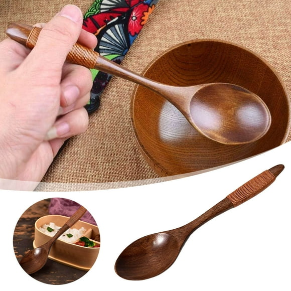 Place Mates Dinner Mats Teak Cooking Spoon Wooden Spoon Mixed Spoon Handmade Crafts | High Non Stick Cookware (brown 1 Piece)