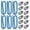 Blue, variant on Above Ground Pool 6-Piece Set 1.25-Inch Pool Hose 39-Inch Long Accessory Pool Pump Replacement Hose Above Ground Pool Filter Pump Using 1 1/4 Diameter Hose Pools Above Ground