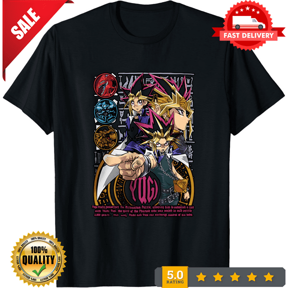 Rare Pharaoh T-Shirt Egyptian Gods Obelisk Slifer Ra Anime Soft Tee Shirt 90s Epic, ULTRA LIMITED-TH68162