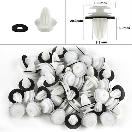 

100Pcs Retaining Door Panel Clips Bumper Clips Interior Fender Screw Rivet