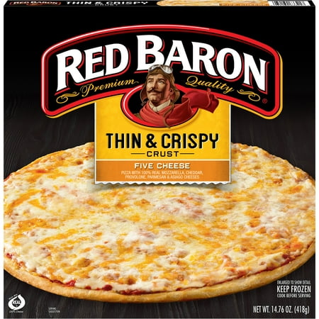 Red Baron Thin & Crispy Crust Five Cheese Pizza 14.76 oz. Box
