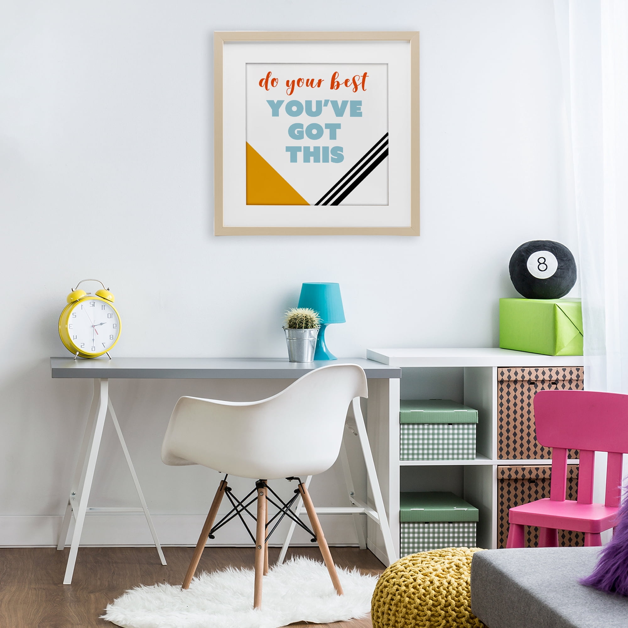 Stupell Industries Do Your Best You've Got This Birch Framed Print Under Glass, design by Anna Quach