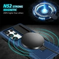 thumbnail image 4 of Decase Compatible with MagSafe Case for Samsung Galaxy S22 Ultra, Magnetic Invisible Ring Stand,Slim Shockproof Dual-Layer Anti-Scratch Slide Camera Lens Protector PC Back Cover Case, royalblue, 4 of 8