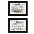 thumbnail image 2 of HomeRoots 15 x 19 x 1 in. Stays At Grandmas & Bible Farmhouse Black Framed Print Wall Art - Set of 2, 2 of 3