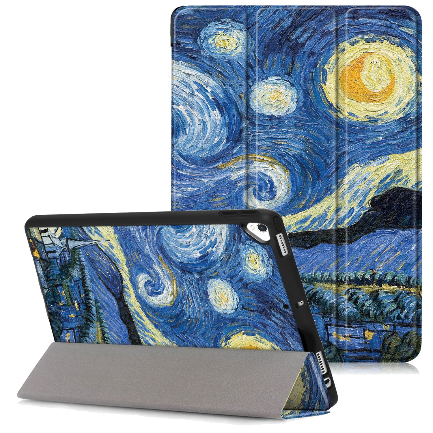 iPad Magnetic Smart Case with Pencil Holder iPad 9.7 10.2 A2200 A2198 A2232 Pro 11 12.9 3rd Gen Auto SleepWake OIL Painting ALMOND BLOSSOM