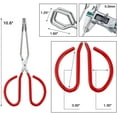 thumbnail image 4 of Pince de Cuisson Robuste en Acier Inoxydable avec Poignées Souples (2, Rouge 10" + 10"), 4 of 6