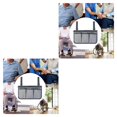 thumbnail image 1 of Ounissouiy Wheelchair Side Bag Pouch Bed Organizer Pocket Rail Phone 2piezas Gris 32 x 18 cm, 1 of 1