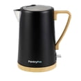 thumbnail image 1 of PantryPro 1.7L 1500W Rapid-Boil Electric Kettle - Stainless Steel Interior - Auto Shut-Off, Boil-Dry Protection, LED Indicator, Wide Opening - Black, 1 of 1