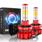 4-Sides H11 LED Headlights Kit Low Beam Bulbs Super Bright 6500K White 4000LM