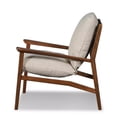 thumbnail image 6 of Grain Wood Furniture Solid Wood Mid Century Lounge Chair with Off-White Performance Boucle Cushions, 6 of 6