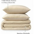 thumbnail image 2 of Martha Stewart Natalie 100% Cotton/Polyester Reversible 3pc Duvet Set-1 Duvet, 2 Pillow Shams, 2 of 5
