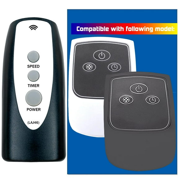 Mando a distancia de repuesto para Lasko 2033654B 2033654 1843 1844 2546 3540 3542 S18625 S18924 1646 1850 1854 1880 1885 2740 2744 3440 A20561 A20700 ciclón Ventilador vertical de pedestal