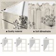 thumbnail image 5 of Farmhouse Dandelion Swag Curtains for Kitchen/Bedroom/Living Room, Spring Modern Minimalist Country Flower Scalloped Curtains 63 Inch Long, Window Swag Topper Curtains Valances 2 Panels Set 36"x63", 5 of 8