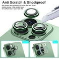 thumbnail image 5 of Southwit for iPhone 14 Pro & iPhone 14 Pro Max Camera Lens Protector, Ultra Clear [Case Friendly] [Aluminum Edge] 9H Hardness Camera Ring Cover with Easy Installation Tray [3Pcs in 1 Set] -Green, 5 of 5
