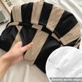 thumbnail image 4 of Twin XL Size Fitted Sheet Set - Black Striped 2 Piece Bedding Sets 16" Deep Pocket Fitted Sheet with 1 Pillowcases, Farmhouse Country Minimalist Tan Stripes Brushed Microfiber Hotel Luxury Bed Sheets, 4 of 9