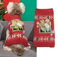 thumbnail image 4 of KYAIGUO Christmas Pet Dog Cat Sweater Dog Turtleneck Cold Weather Outfit Pullover Warm Winter Coat for Dog Puppy Cat, 4 of 8