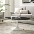 thumbnail image 6 of Lippa 42" Oval Artificial Marble Coffee Table, 6 of 6