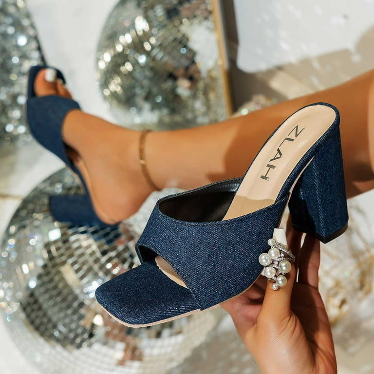 Heeled slides hotsell