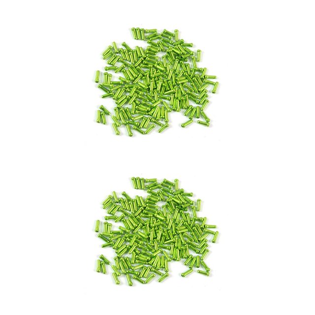 Sonducket Paquete de 50 cables de freno, tapa trasera de aleación de aluminio, reemplazo de cubierta de línea de cambio de marchas MTB, accesorios verdes Verde 2piezas Sonducket CBP471127