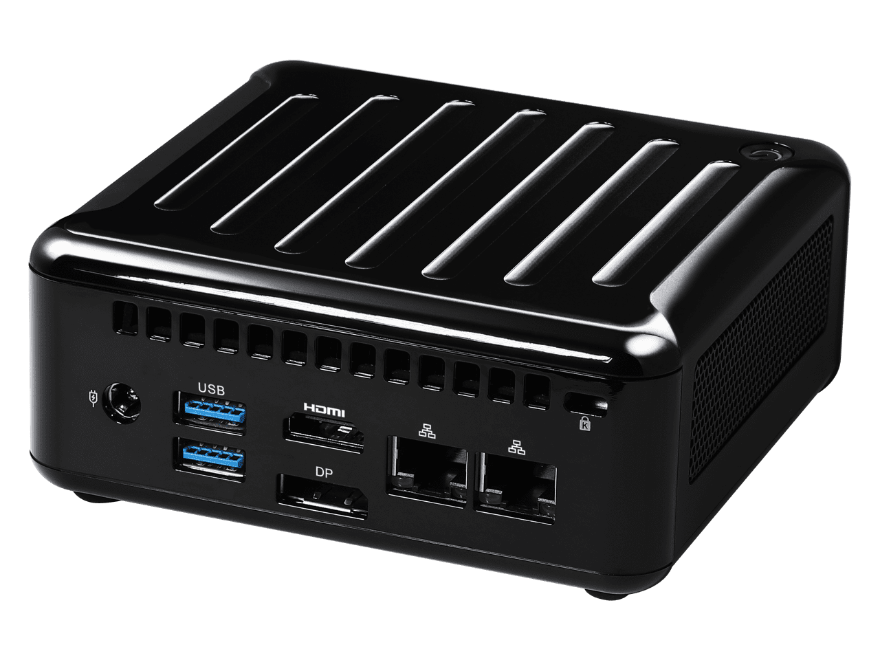 ASRock Industrial NUC BOX-1340P/D5 Plastic with sheet metal Black Barebone Systems - Mini-PC