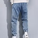 thumbnail image 5 of WILLBEST Jeans Mujer Pantalones Vaqueros de Moda para Hombre, Diseño Bordado, Talla Grande, Cómodos, Con Cordón, Informales, de Mezclilla, Cintura Elástica, Pierna Ancha, Holgados XXXL, 5 of 9