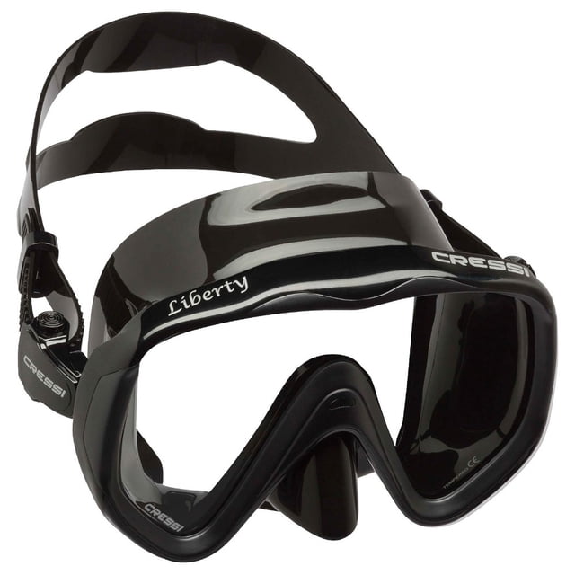 Visor Máscara Adulto CRESSI Liberty Negro Mono Lente Transparente