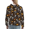thumbnail image 2 of Hoodies for Women - pumpkins skull halloween Comfrt Colour Drawstring Women'S Fashion Hoodies & Sweatshirts, Fall Outfits Clothes for Women 2024 Pullover with Kangaroo Pocket, 2 of 7
