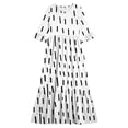 thumbnail image 4 of ITSAME Girls A-Line Dress Crew Neck 3/4 Sleeve Flowy Ruffle Summer Casual Fashion Printed Dress White Size 8, 4 of 7