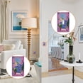 thumbnail image 4 of Yayeee Duplex Wall Plate 1-Gang 4.5"x2.7" Home Receptacle Light Switch Decorative Outlet Cover, Purple Window Scene, 4 of 7