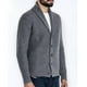 thumbnail image 2 of Cárdigan de manga larga de color sólido con cuello de traje de suéter de punto para hombre Fridja  BV0+3870, 2 of 3