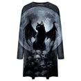 thumbnail image 4 of Vestidos Para Mujer Vestidos Casuales Otoño Vestidos de Talla Grande Cuello Redondo Cosplay Estampado Manga Larga Vestido Suelto Odeerbi ODB133750, 4 of 5
