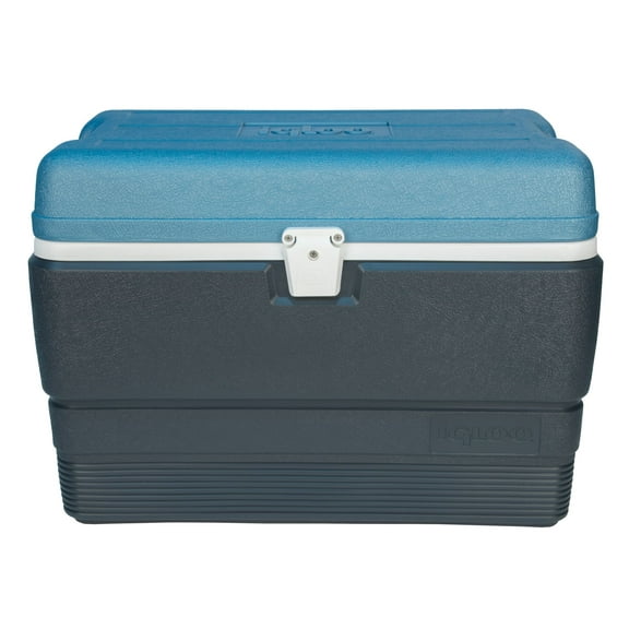 Igloo 50qt MaxCold Ice Chest Water Cooler with Snap-fit Latch, Blue