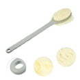 thumbnail image 3 of Unique Bargains 1 Pc  Long Handle Bath Brush Back Scrubber for Bath for Shower 4.33"x2.56" Gray, 3 of 6