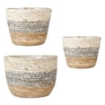 thumbnail image 1 of QUMIIRITY 3Ud Maceta Decorativa De Paja Hecha A Mano Para Uso En Casa Con Textura Natural, 1 of 8
