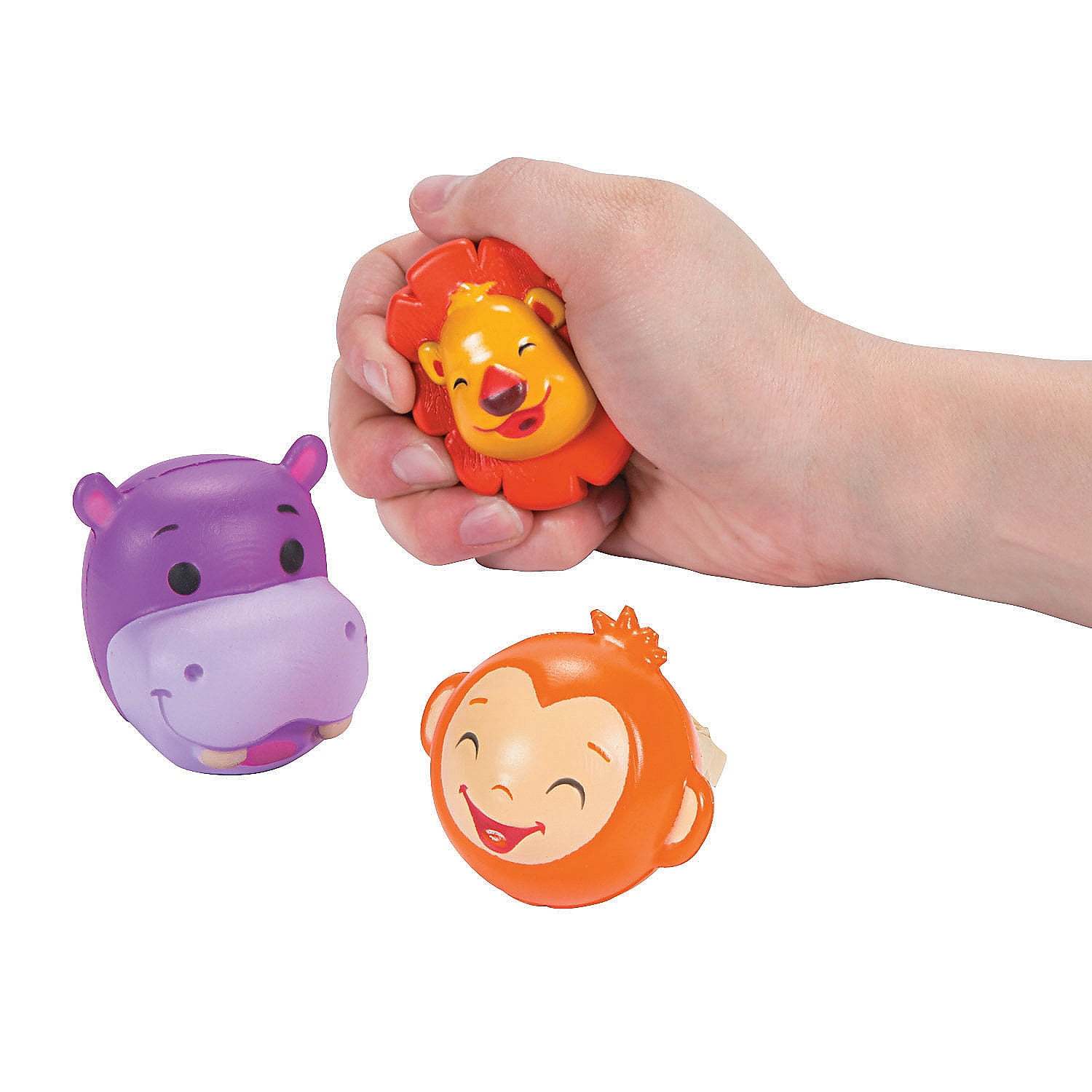Jungle Animals Stress Balls Party Favors 12 Pieces
