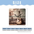 thumbnail image 2 of 12 Inch Wall Clock Battery Operated Square Clock Decorative for Office, Kitchen, Outdoor, Living Room，Guitar Brick Wall Music Vintage Art, 2 of 4