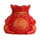 thumbnail image 2 of Bolsa de dinero de resina china en forma de estatua, adornos de mesa, regalo de cumpleaños, vacaciones, tamaño 15x10x13cm, apariencia creativa para florero rojo Macarena florero, 2 of 8