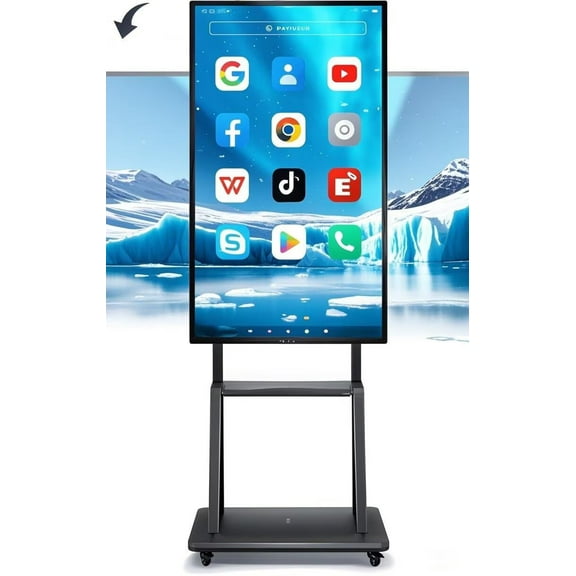 OmninexHub Touch Screen Board, 4K Uhd Digital Electronic All-In-One Computer Touch Whiteboard And Screen Mirroring, 49 Inch Player for Advertisin Multi-Touch Smart Board