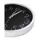 thumbnail image 2 of Reloj de Pared Moderno QZ Silencioso Elegante Plata con Fondo Negro 30 cms x 4 cms RLPLNE, 2 of 5