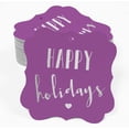 thumbnail image 2 of Inkdotpot Pack Of 50 Real Silver Foil Bracket Shape Paper Tags Happy Holiday Favor Hang Tags, 2 of 6