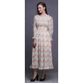 thumbnail image 3 of Bimba Robe Maxi à Volants Longue Bohème Renaissance en Coton à Smocks pour Femme - Xxx-Grand, 3 of 5