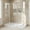 White 32x60 inch, variant on 48 x 32 Inch Shower Base - Center Drain Acrylic Shower Pan with Non Slip Surface and Stainless Steel Drain Cover - White