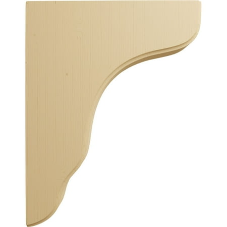 Ekena Millwork 1 3/4"W x 8 1/2"D x 11"H Plymouth Wood Bracket, Alder
