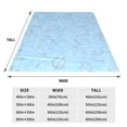 thumbnail image 6 of Differential Science Doodles Pattern Throw Blanket, Super Soft Anti-Pilling Flannel Bed Blankets, 80"x60", 6 of 8