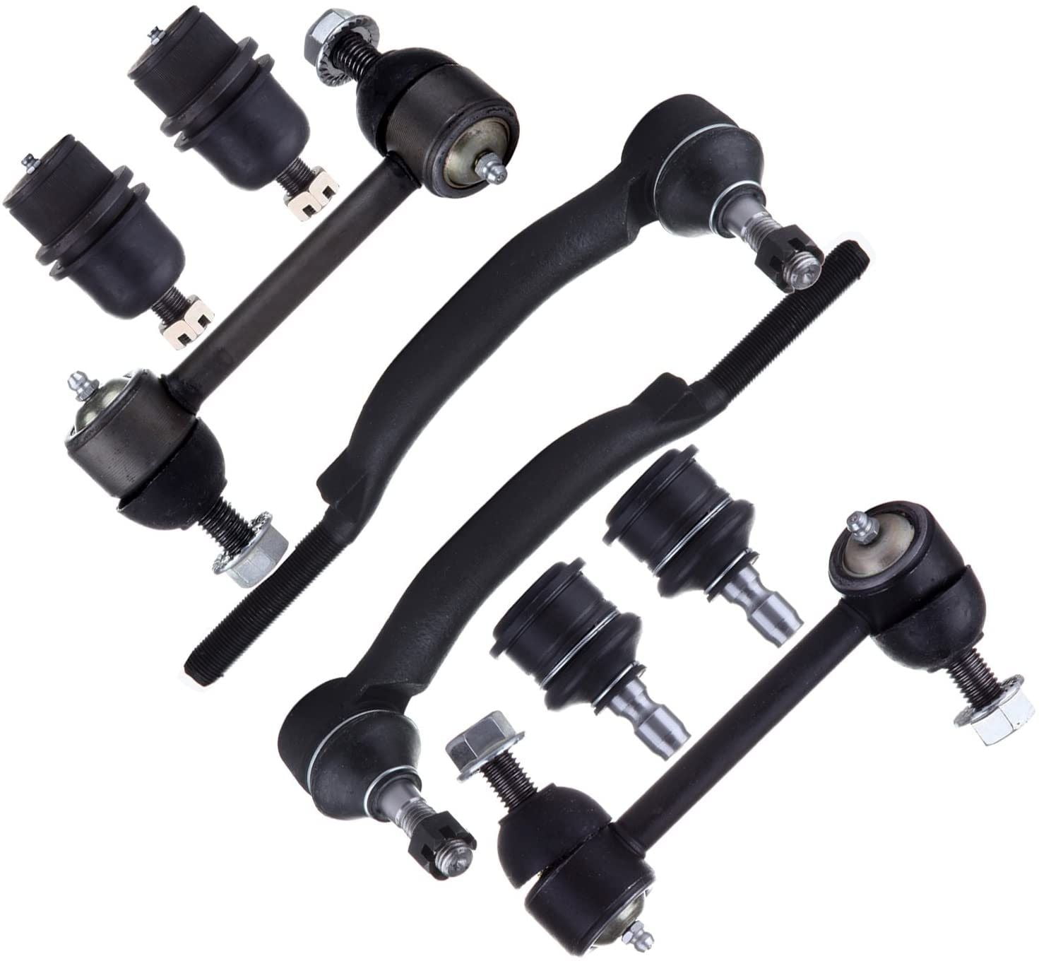 Automotive Replacement Parts Scitoo 8pcs Inner Outer Tie Rod Ends Front