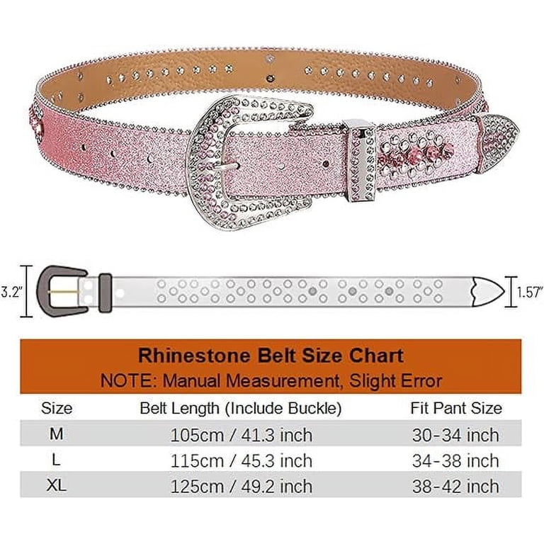 Dream Apparel Rhinestone Belt for Men and Women, Western  display picture 3