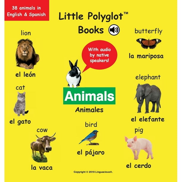 Animals/Animales : Bilingual Spanish and English Vocabulary Picture Book  (with Audio by Native Speakers!) (Hardcover)