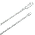 thumbnail image 3 of 2mm .925 Sterling Silver Diamond-Cut Twisted Rope Chain + Bracelet Set, 30" (Necklace) + 9" (Bracelet) + Gift Box, 3 of 7