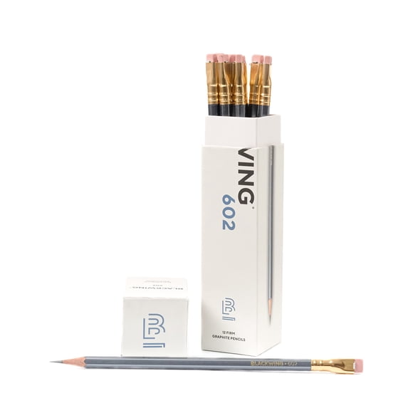Lápices Blackwing Palomino 602 Heritage Grey, 12 unidades