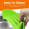 thumbnail image 4 of Cheer Collection Silicone Clip on Pot Strainer, Heat-resistant Snap-On Strainer for Pasta, Noodles, Rice, Meats and Vegetables, 4 of 7